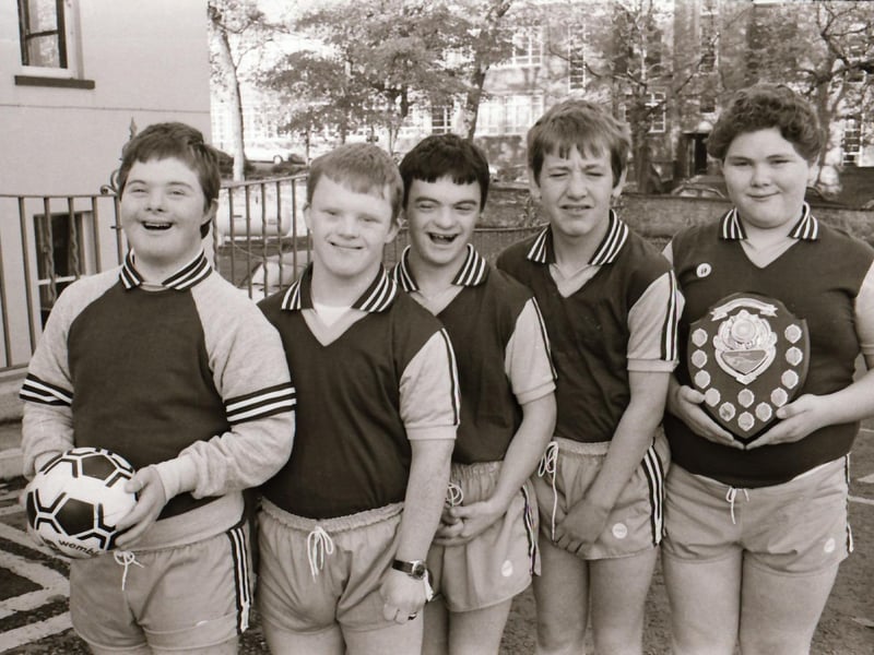 Foyleview School Special Olympics football team.