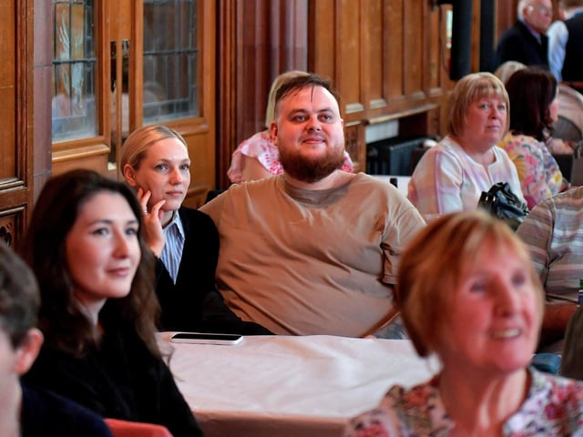 Revellers enjoy a jazz performance in the Guildhall, from the Jive Aces, during the Jazz Festival weekend.  Photo: George Sweeney.  DER2317GS –148