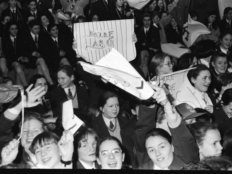 Sam Maguire Cup at Thornhill College.