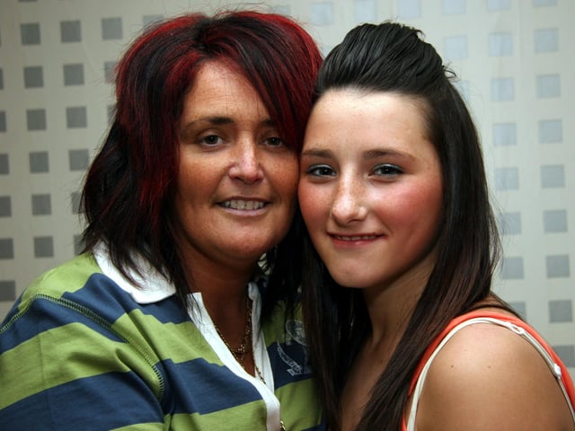 Catherine smiles for the camera with aunt Deirdre on the occasion of her 14th birthday 0043JML : Parties and nights out in March 2006