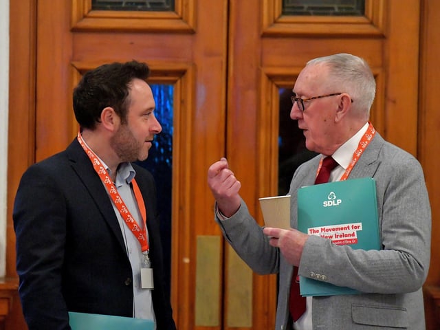 Party members at the SDLP annual Conference, held in St Columb’s Hall. Photo: George Sweeney. DER2312GS – 46