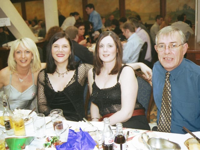Joan Duddy, Brenda Gallagher, Louise Coyle and Pearse Mahon pictured at Rafters.
