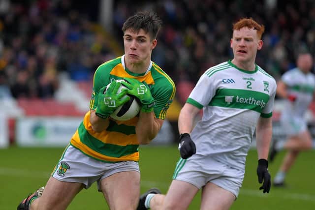 Ryan McNicholl hit 2-01 as Glenullin defeated Armagh champions Sarsfields at the Athletic Grounds on Sunday. Photo: George Sweeney