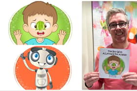 Author Colin Ash with two of his children's books.