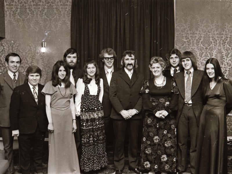 Social gatherings back in 1974.