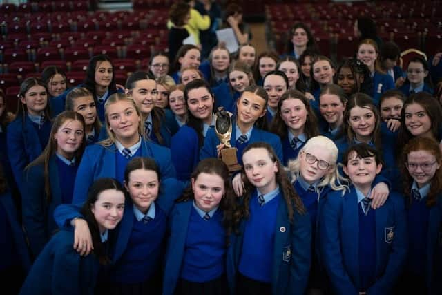 In fine voice... the national champions, St Mary's College Choir.