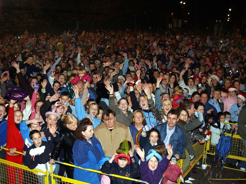 Derry's Christmas light switch-on in November 2003