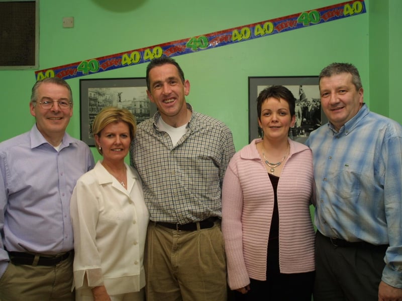 Brian Baxter, Mary Baxter, Fr Paddy Baker, Sharon Meenan, Danny Meenan