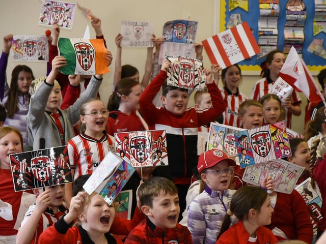 Red & White Day at Rosemount Primary School.
