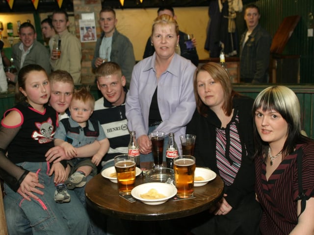 Having fun at Derry parties in 2004. Pat McCloskey & Ryan Gallagher
