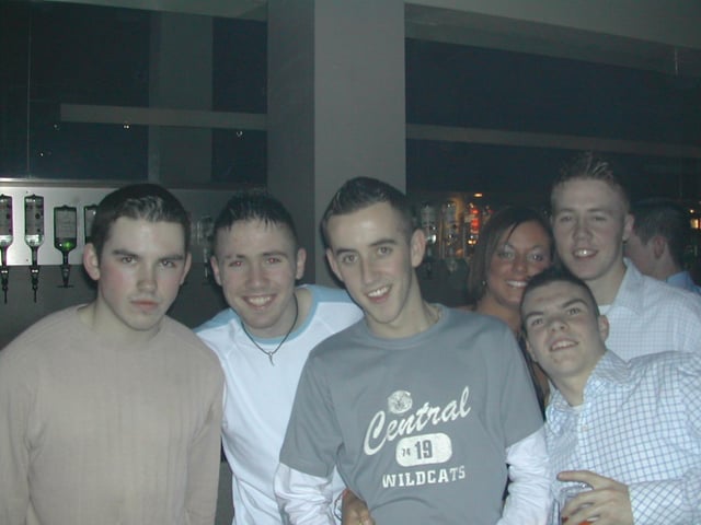 Counting down from 10 at a New Year's Eve party in Sugar nightclub, back in 2001.