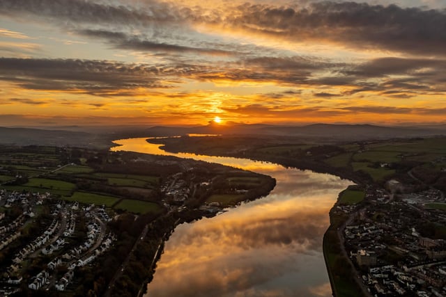 A series of pictures of the Thursday morning's fog above the city of Derry. Pictures by Ronan Mc Monagle Photography