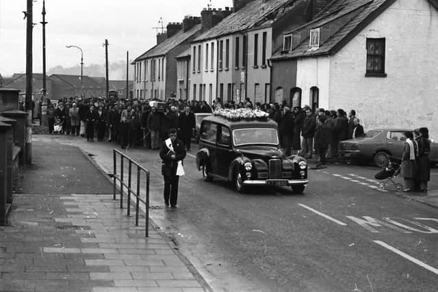 Patsy Duffy's funeral cortege.