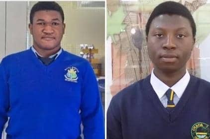 Emmanuel Familola on left Matt Sibanda on right.