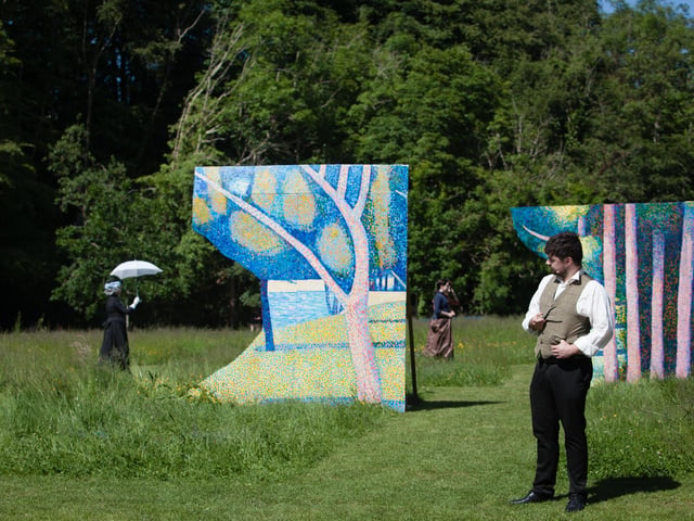Painting in the Park with The Exchange Inishowen and Artlink, Fort Dunree had music, drama and an art event recreating A Sunday on La Grande Jatte by Georges Seurat.