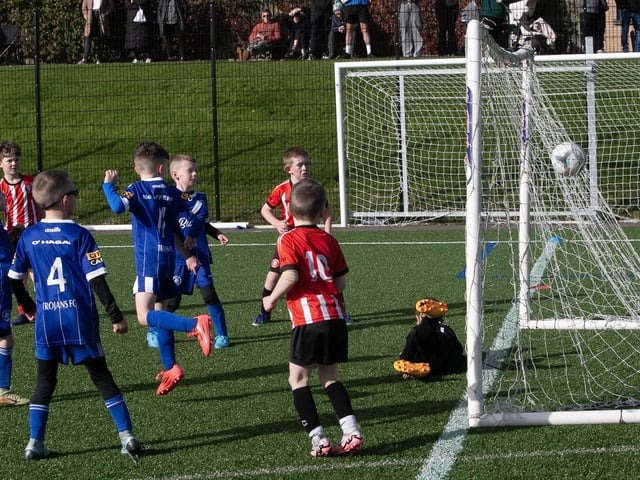 Goal action from Saturday's 2017s Sean O'Kane Memorial Cup between Tristar and Trojans at St. Joseph's Boys School.