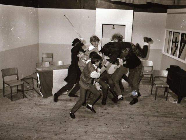 Hoggs Folly Theatre rehearsal.