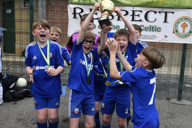 Buncrana Hearts were competition winners in the TOTHC hosted soccer tournament played at Lisnagelvin Playing Fields. Photo: George Sweeney