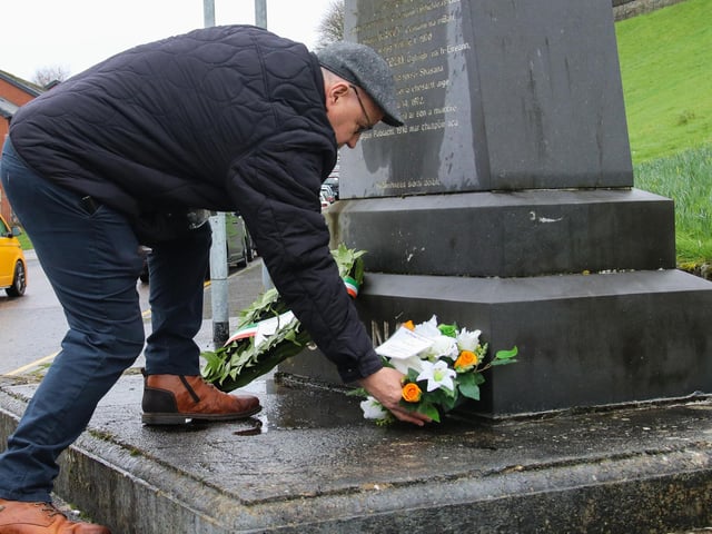 Wreath laying at The Seán Keenan Annual Commemoration. (Photo - Deirdre Heaney, nwpresspics)