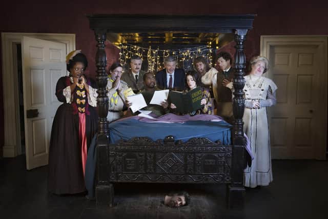 Kitty, Pat, The Captain, Mike, Julian, Alison, Robin, Thomas Thorne and Lady Button
