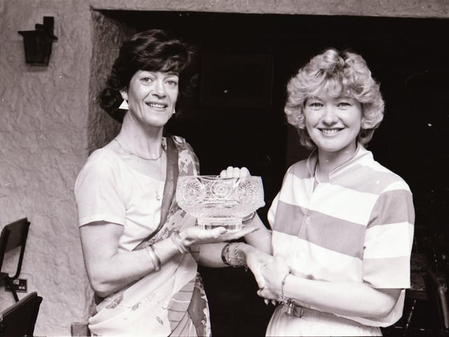 Redcastle Lady Captain's prize presentation.