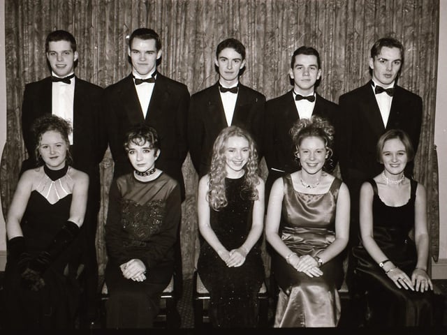 Pictured are students and guests at the Thornhill College and Carndonagh Community School formals in 1996.