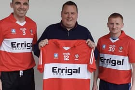 Kevin McGuckin, Derry Masters vice-captain (left) and Jimmy O'Connor, Derry Masters captain pictured along with Cormac McCloskey