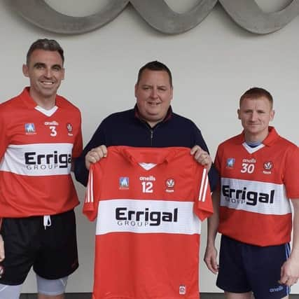 Kevin McGuckin, Derry Masters vice-captain (left) and Jimmy O'Connor, Derry Masters captain pictured along with Cormac McCloskey