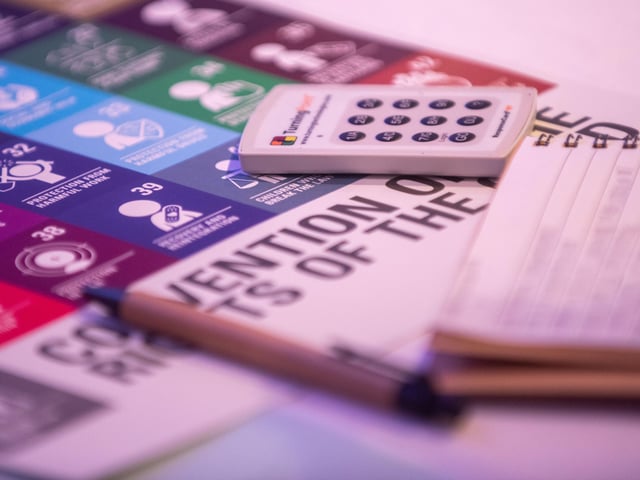 Some of the resources available at the 'Lets Talk' event