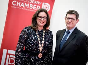Selina Horshi, President, Chamber and Greg McCann, Vice President, Chamber.