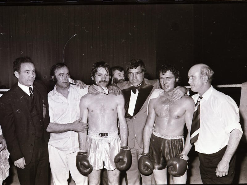 Boxing bout in 1975.