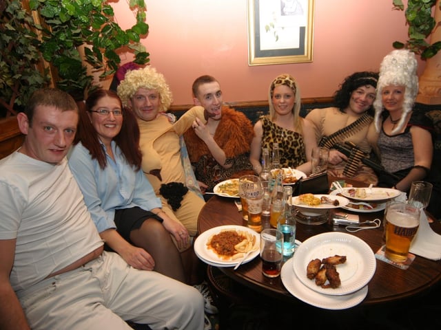 Dress up party for Susan's birthday.