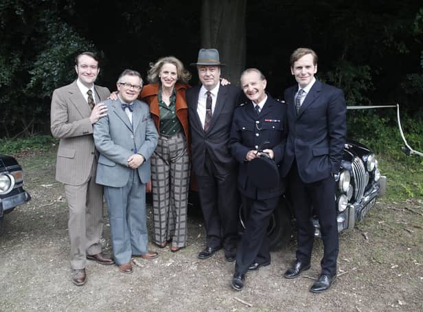 DS Fred Strange, Dr Ma Derby, Joan Thursday, DI Fred Thursday, Chief Super Reginald Bright)and Endeavour