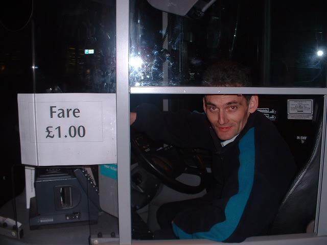 Enjoying a night out in Derry city centre and catching the Ulsterbus nightbus home back in April 2005.