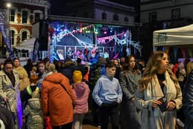 Revellers, performers and early contenders for the best Halloween costume converged on Derry’s city centre on Monday evening for the opening of the 2024 Halloween festivities.  Photo: George Sweeney
