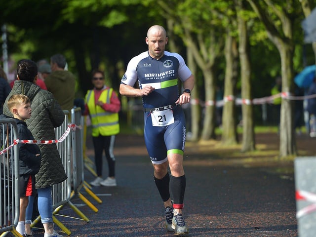 LIAM BALL TRIATHLON 40th ANNIVERSARY – Conor Cummings, North West Triathlon Club. Photo: George Sweeney