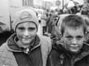 Young revellers at the 1993 Buncrana St. Patrick's Day parade.