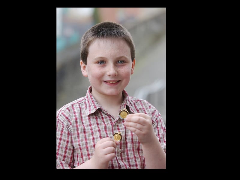 Aaron Deery, from Glenowen, McGinley School, winner of the English and Irish Song 8-9 years. (2504C14)