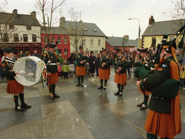 A band performing at the Carndonagh Easter parade