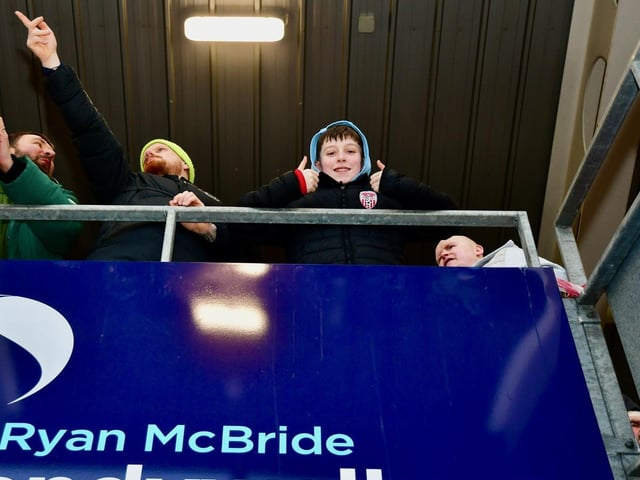 A view from the top for this Derry City fan as Ruaidhri Higgins' men move up the rankings with victory over Dundalk.