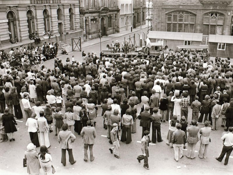 Internment anniversary demonstrations.
