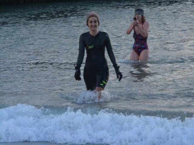 Malin Head Community Christmas Day Swim at Portmor Beach.