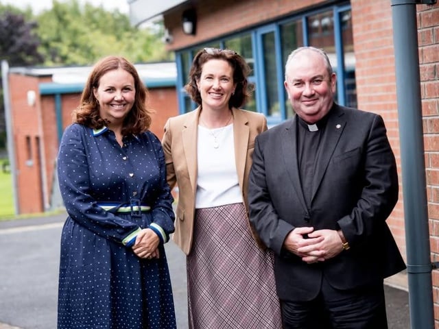 Fr Francis Bradley with attendees.