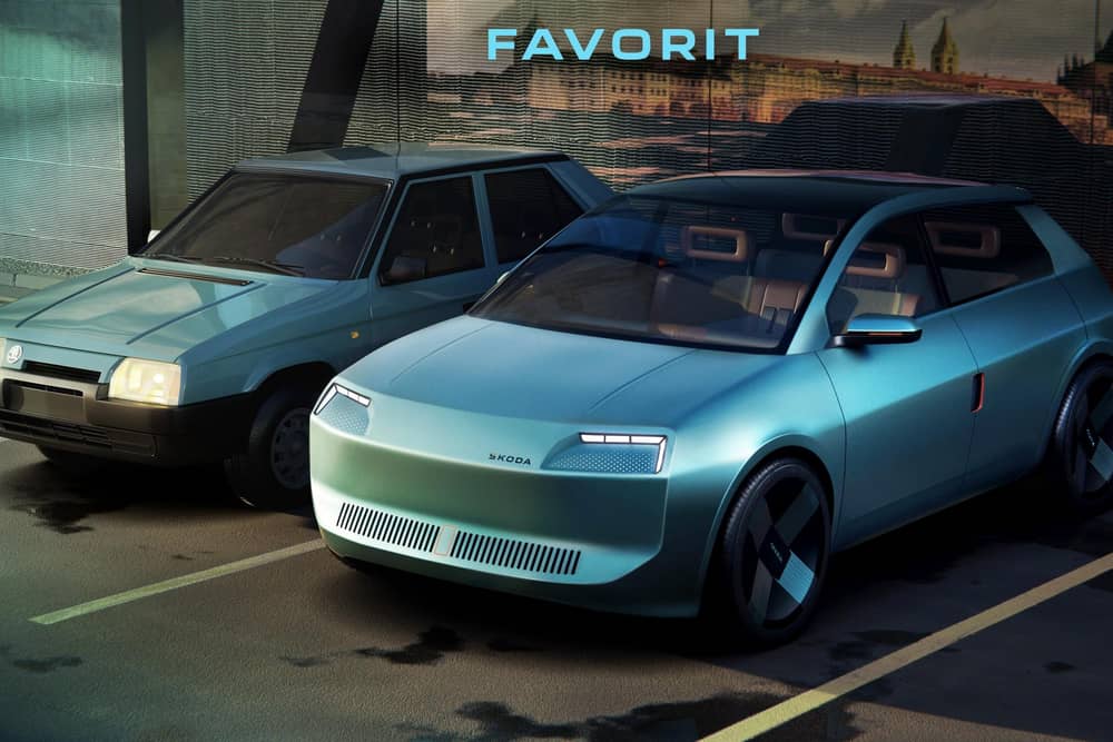 Although there is no commitment at present to production, Skoda has unveiled a teaser for the B-Segment, returning its Favorit badge to the brand,