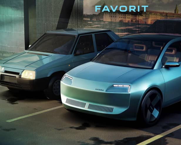 Although there is no commitment at present to production, Skoda has unveiled a teaser for the B-Segment, returning its Favorit badge to the brand,