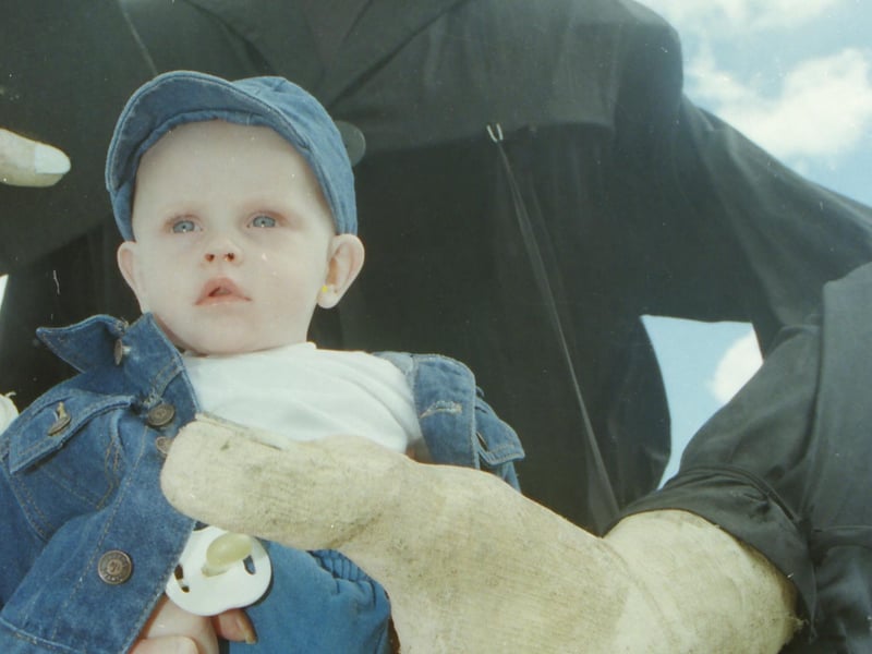 Six month old Deane Shiels at the Creggan Festival Parade.