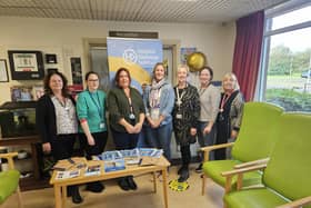 Members of the Western Trust Hospital Discharge Team recently hosted a series of public engagements across its hospital sites. The events were to give relatives the opportunity to ask questions around the safe and timely discharge of their loved ones in hospital. Pictured are members of the Hospital Discharge Team at Waterside Hospital, who were on hand to answer any queries relatives may have.
