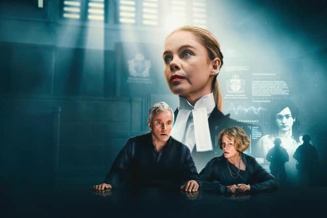 David Sinclair (Ben Miles) / Dione Sinclair (Claire Skinner) / Sarah Willis (Saoirse-Monica Jackson) / Teah Sinclair (India Fowler) : Saoirse-Monica Jackson in 'The Trial.'