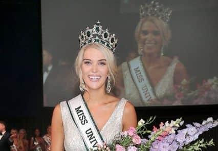 Grainne Gallanagh is from Buncrana and is the former Miss Universe Ireland 2018. She also reached the final of Dancing with the Stars and presents on The Six O'Clock Show. She also has a popular podcast called 'What's the Crime,' with her sister, Gemma.