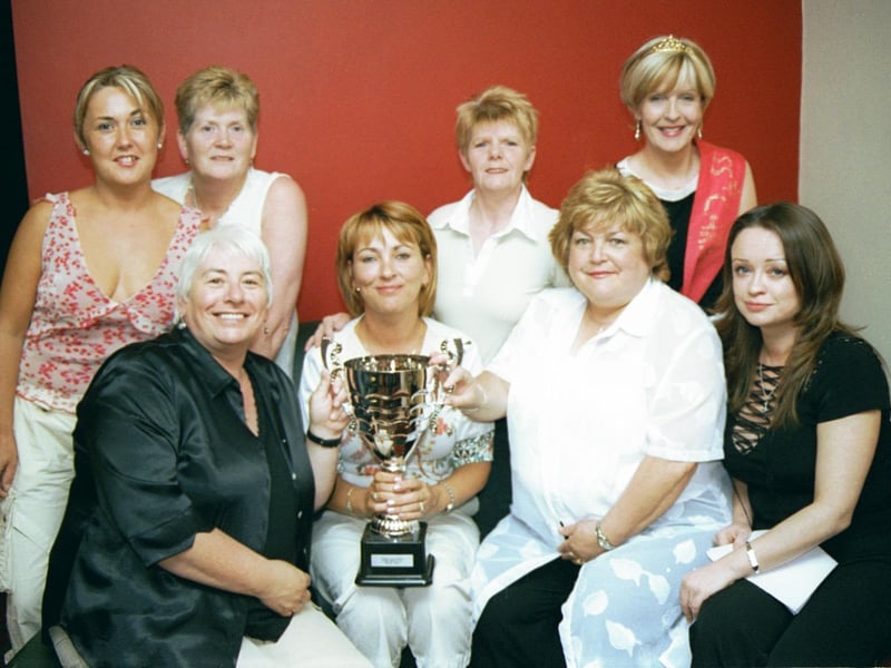 The self-styled 'The Winners' team were:- Ciara Ferguson, Pauline McLaughlin, Marie Gillespie, Rosemary Doherty, Lynn Patterson, Margaret Stewart, Irene Ling and Teresa Craig. 190803HG5